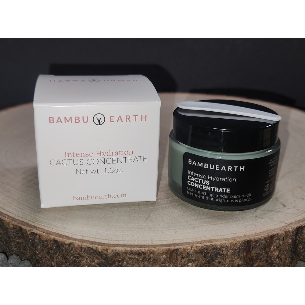 Bambu Earth~Intense‎ Hydration Cactus Concentrate 1.3 oz Waterless Pressed Serum